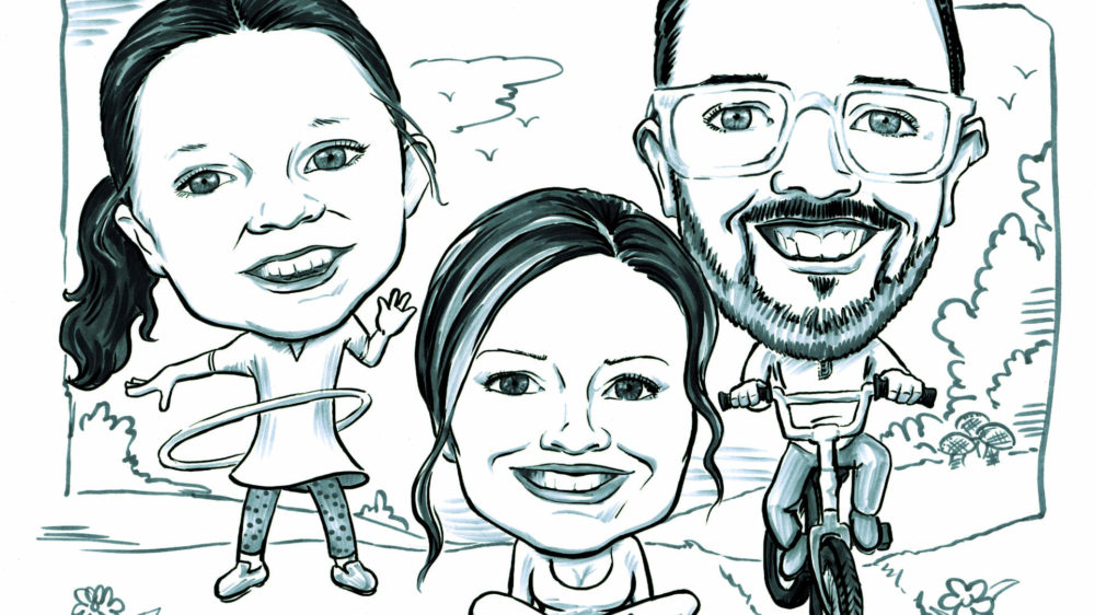 Foster-family-caricature