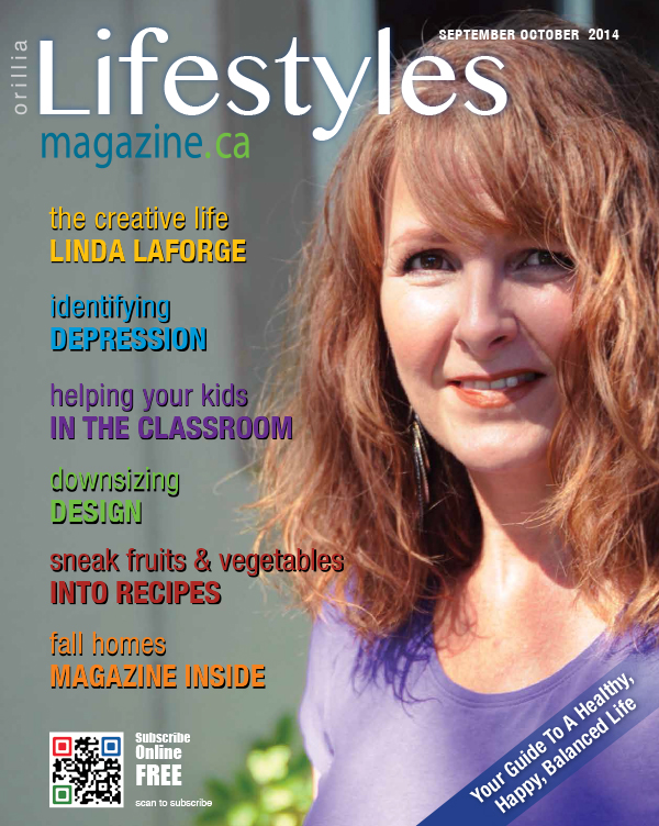Feature on artist Linda Laforge in Lifestyles Magazine in Ontario Canada