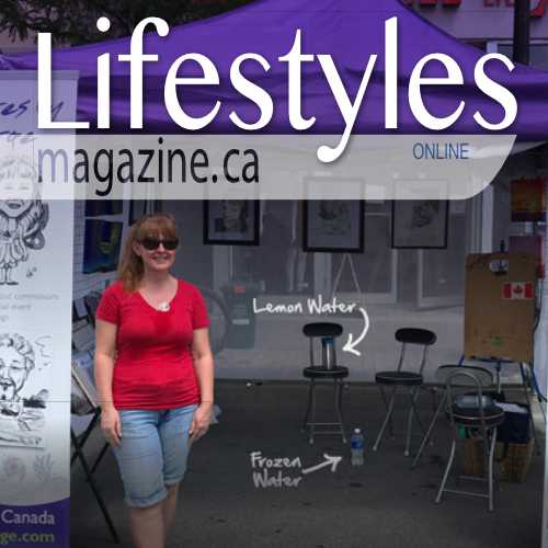 artist Linda Laforge article How Artist Beat the Heat outdoors in Lifestyles Magazine Online