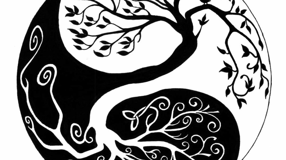 Yin Yang-celtic Tree of life