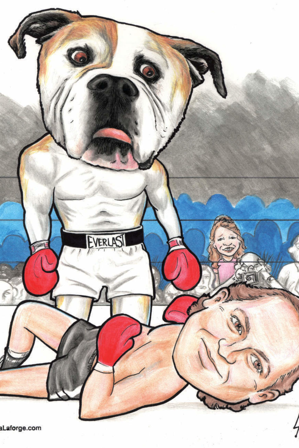 man-bulldog-color-Caricature