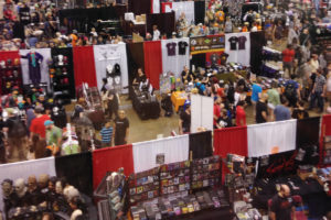 crowds and cretors booth at Fan Expo Toronto