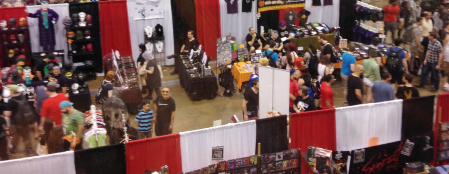 crowds and cretors booth at Fan Expo Toronto