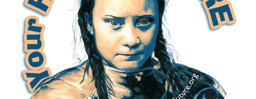 Greta Thunberg sticker art
