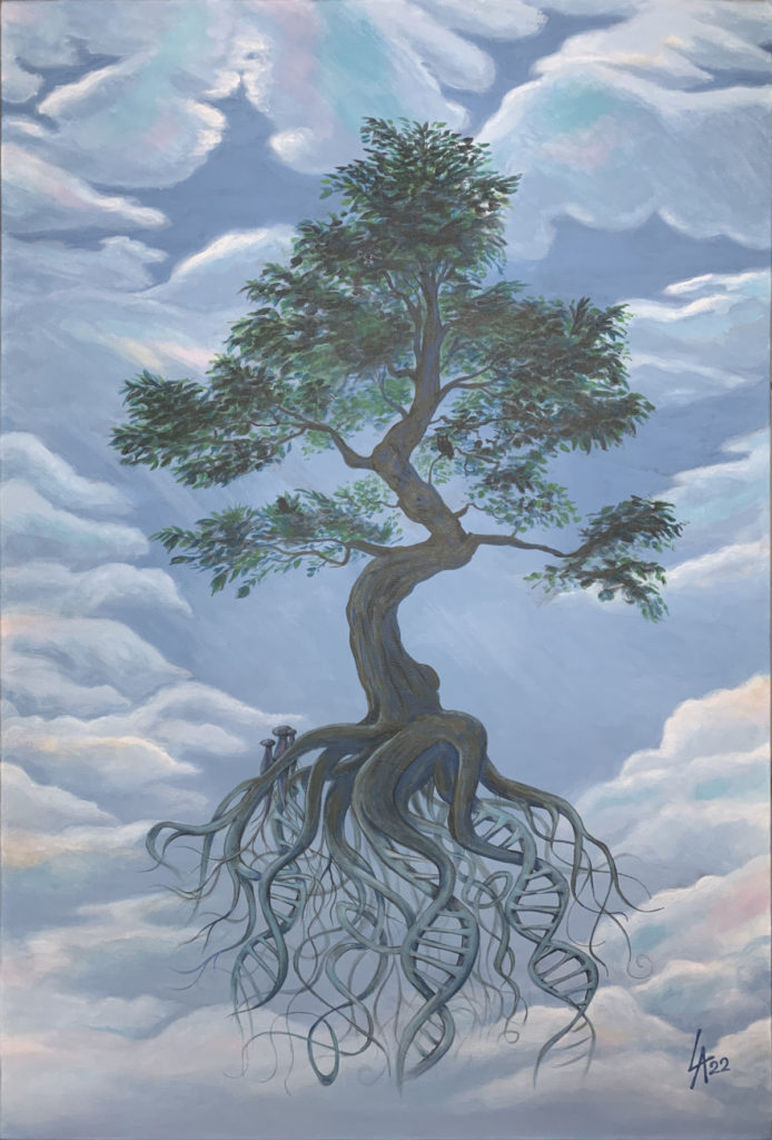 Mother Tree, tree of life acrylic painting