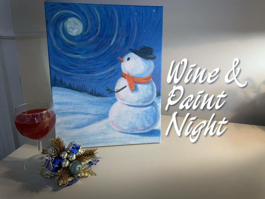 Wine and Paint Night - painting example
