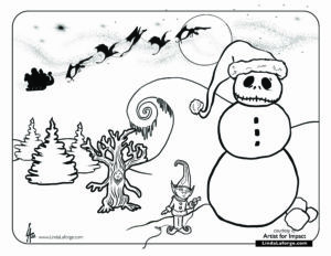 Free Christmas Colouring Pages for members - Santa's Dragons & Nightmare Before Christmas Frosty the Snowman