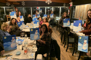 wine and paint night from fall 2022