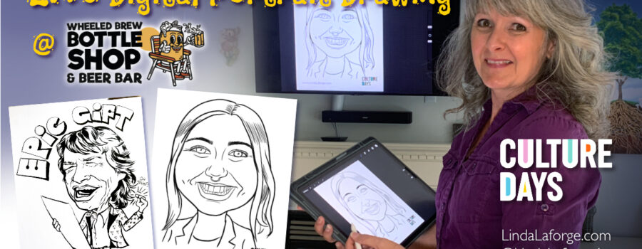 Live digital Caricature Drawing for Culture Days