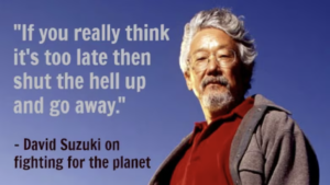 David Suzuki quote grabbed from CBC