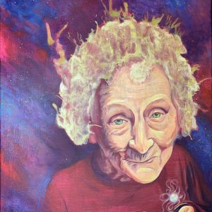 Mother Nature painting of her at the big bang, our very beginings
