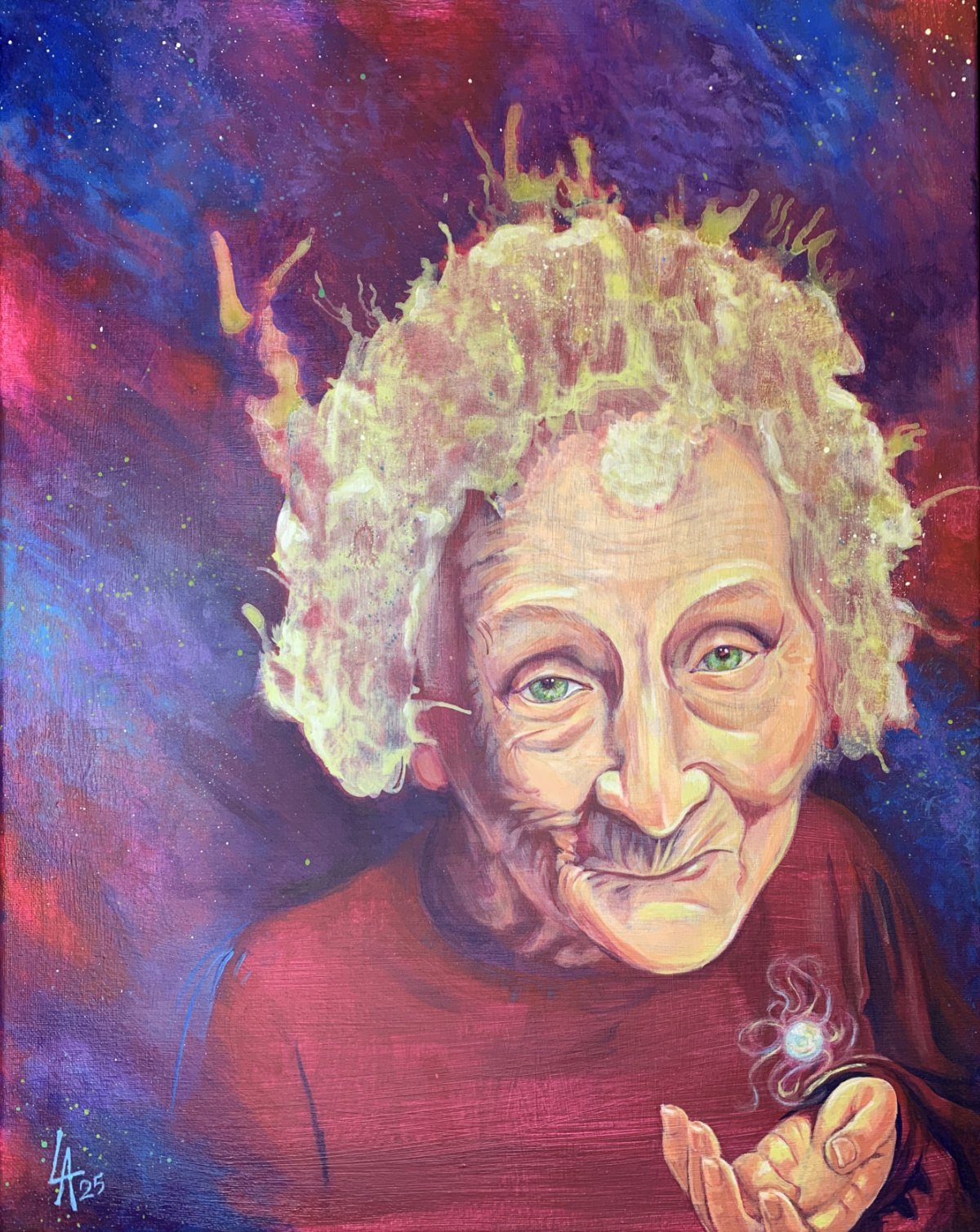 Mother Nature painting of her at the big bang, our very beginings