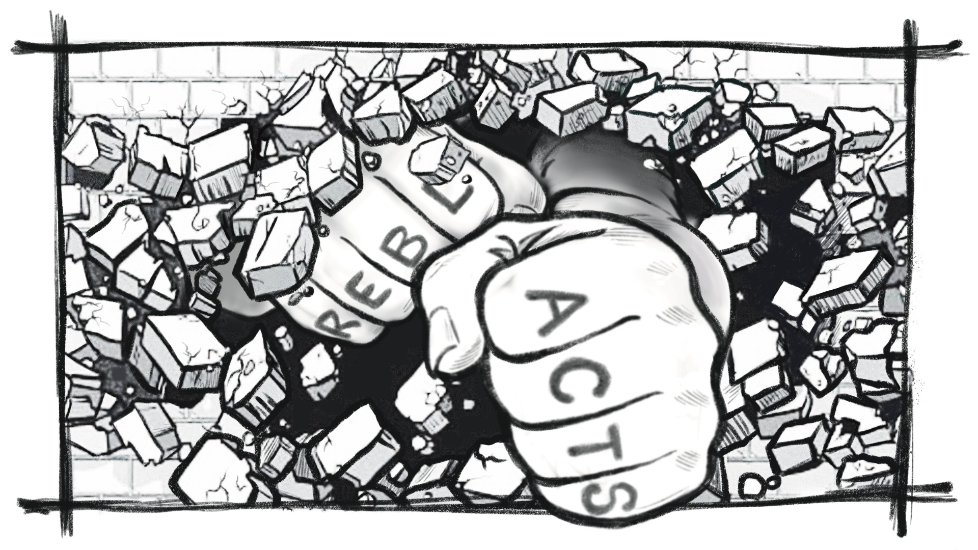 Digital illustration for keynote slide for the director of Social Innovation, Research, Innovation and Entrepreneurship