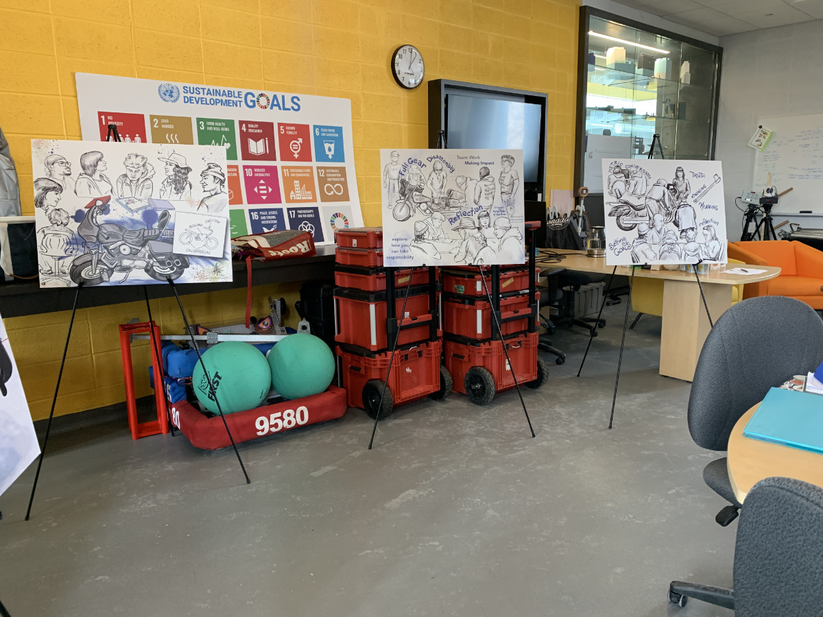ethnographic sketches at closing of Shift Disturbers prgram