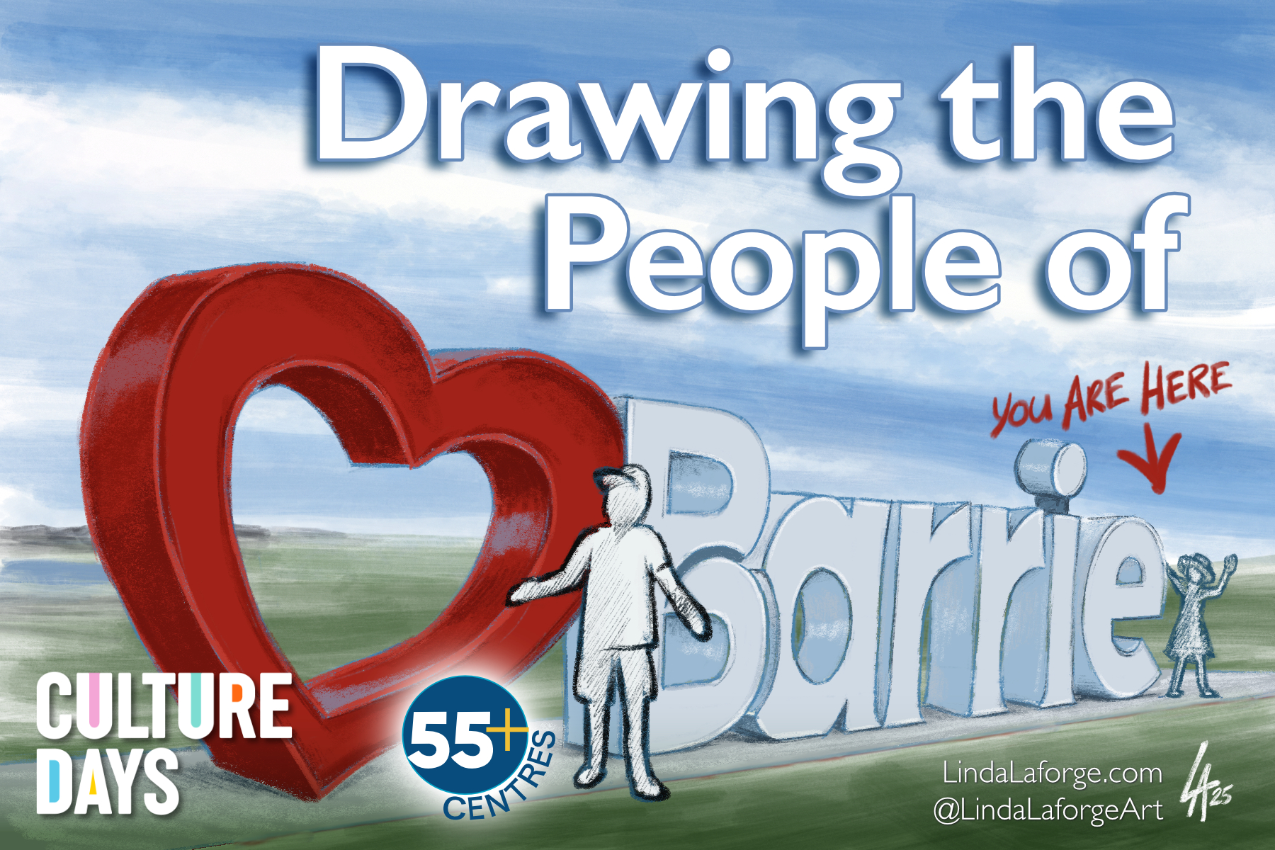live digital illustration event in Barrie at Parkview Centre