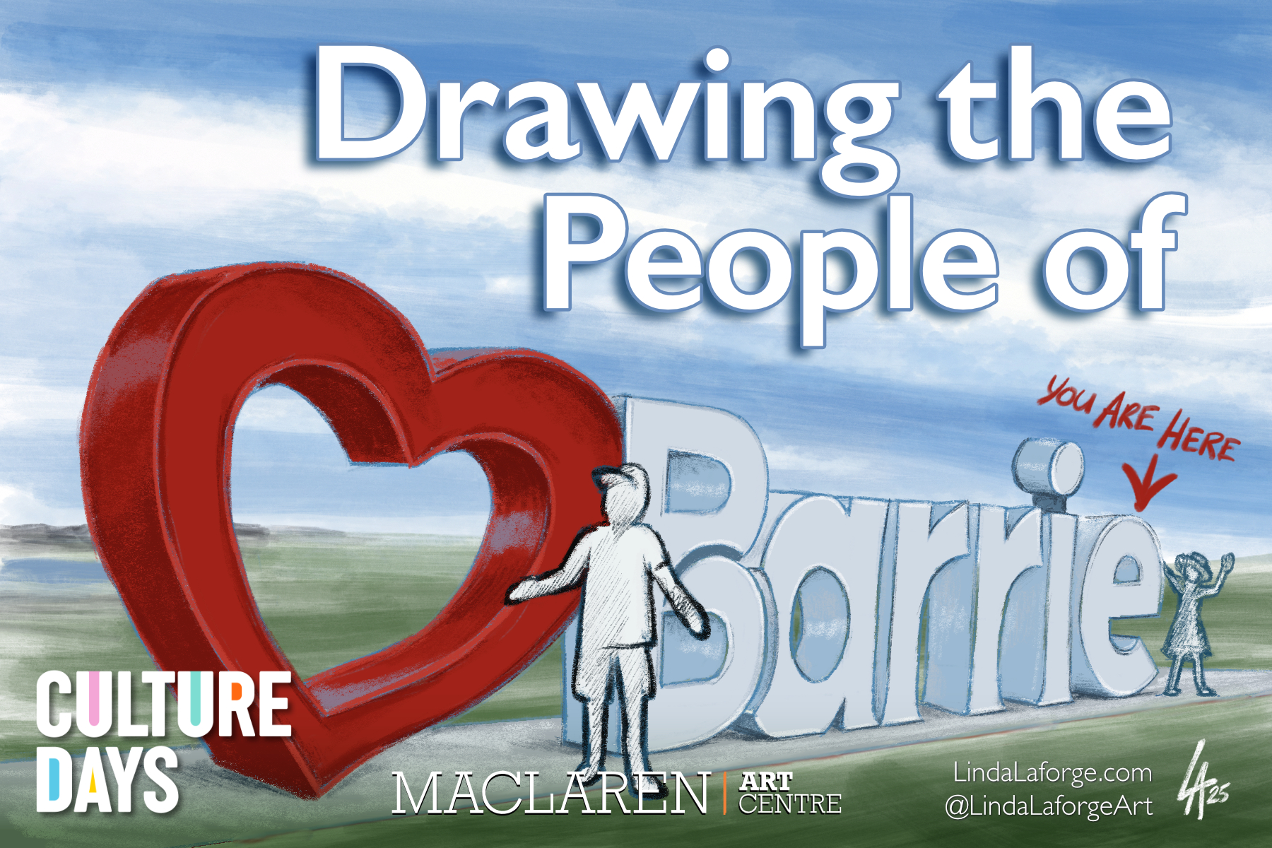 live digital illustration event in Barrie at the MacLaren Art Centre